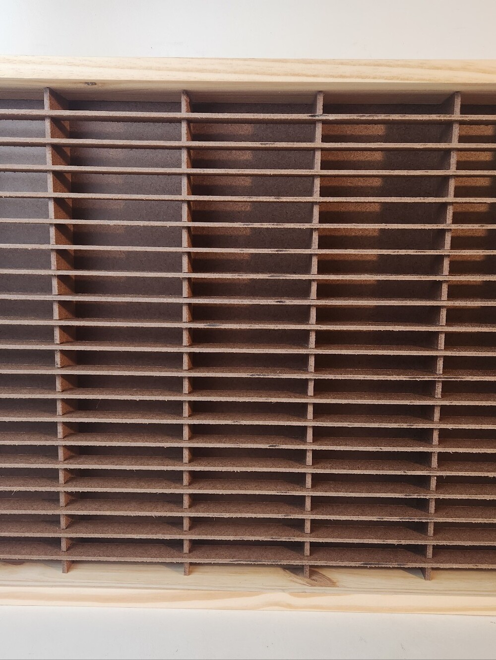 100 Cassette Tape Storage Rack ~ New ~ Napa Valley Style Wood Wall Holder Music